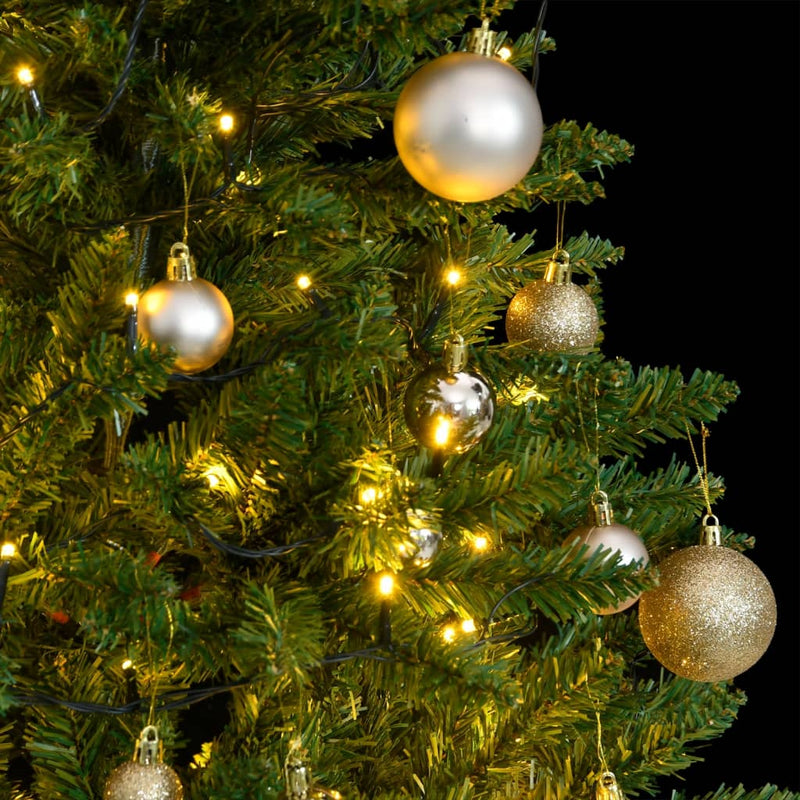Afbeelding laden in galerijviewer, Vidaxl kunstkerstboom met scharnieren 150 led en kerstballen 120 cm
