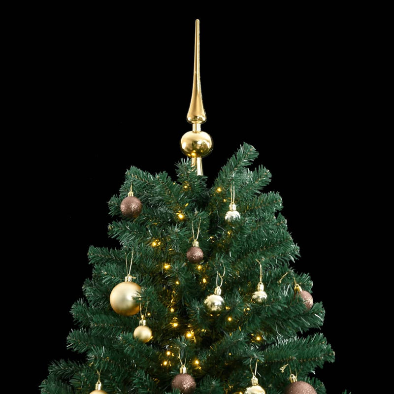 Afbeelding laden in galerijviewer, VidaXL Kunstkerstboom met scharnieren 300 LED's en kerstballen 240 cm
