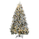 Vidaxl kunstkerstboom met scharnieren 300 led's en kerstballen 180 cm