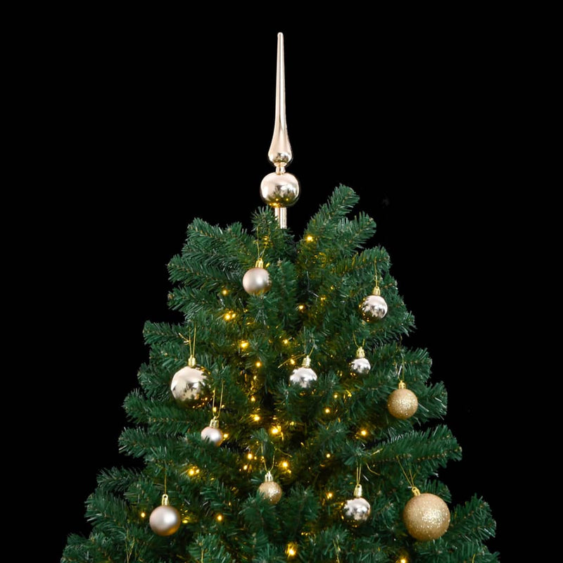Afbeelding laden in galerijviewer, VidaXL Kunstkerstboom met scharnieren 300 LED's en kerstballen 180 cm
