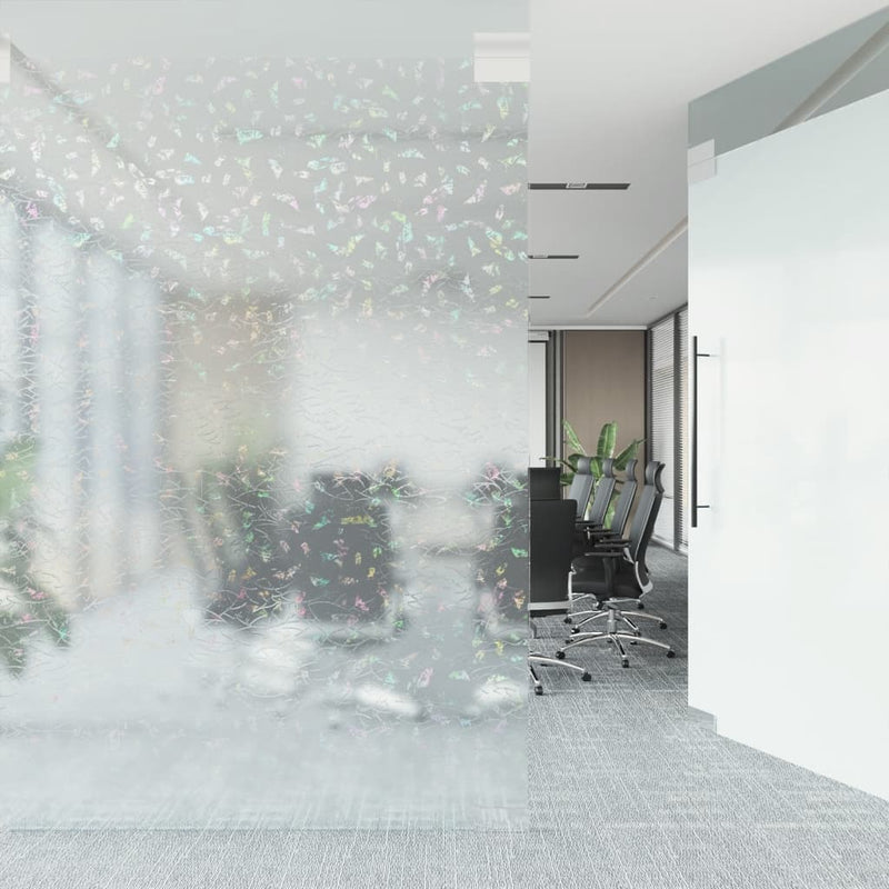Afbeelding laden in galerijviewer, Vidaxl raamfolie 3d regenboogpatroon mat 90x1000 cm pvc

