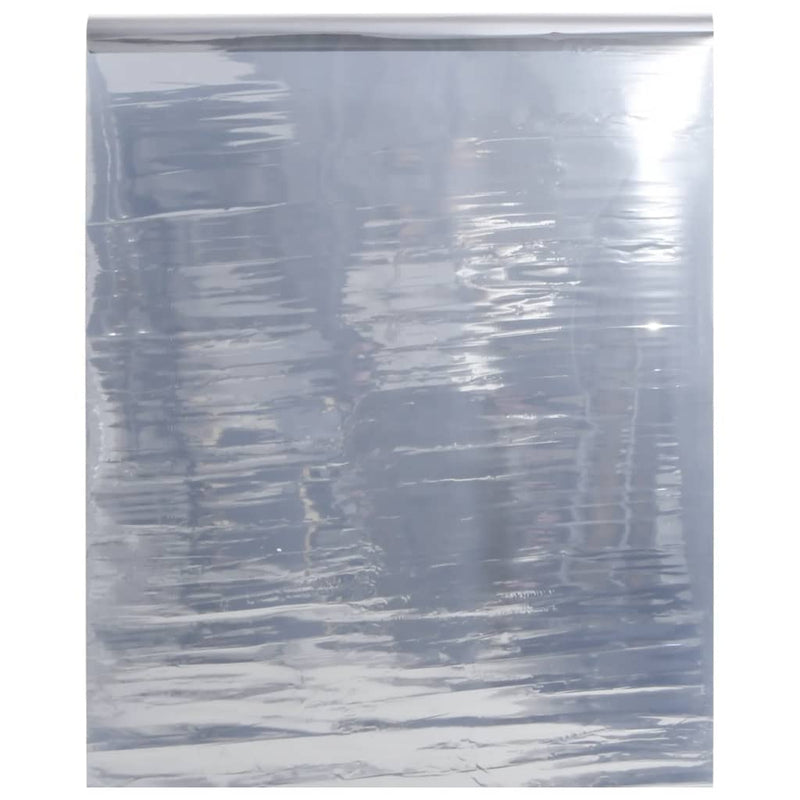 Afbeelding laden in galerijviewer, Vidaxl zonnefolie statisch reflecterend 45x500 cm pvc zilverkleurig
