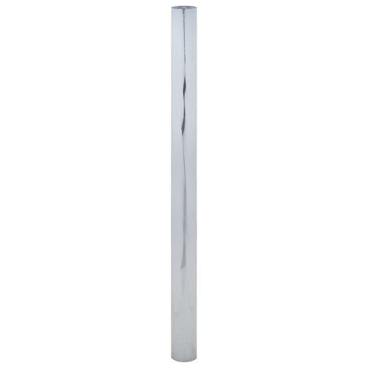 Vidaxl zonnefolie statisch reflecterend 60x500 cm pvc zilverkleurig