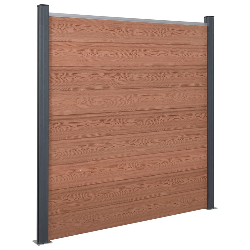 Afbeelding laden in galerijviewer, VidaXL Schuttingpaneelset 180x186 cm HKC bruin
