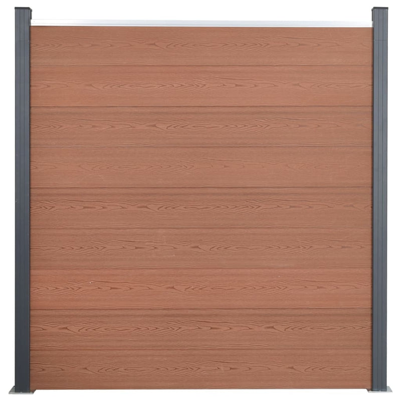 Afbeelding laden in galerijviewer, VidaXL Schuttingpaneelset 180x186 cm HKC bruin
