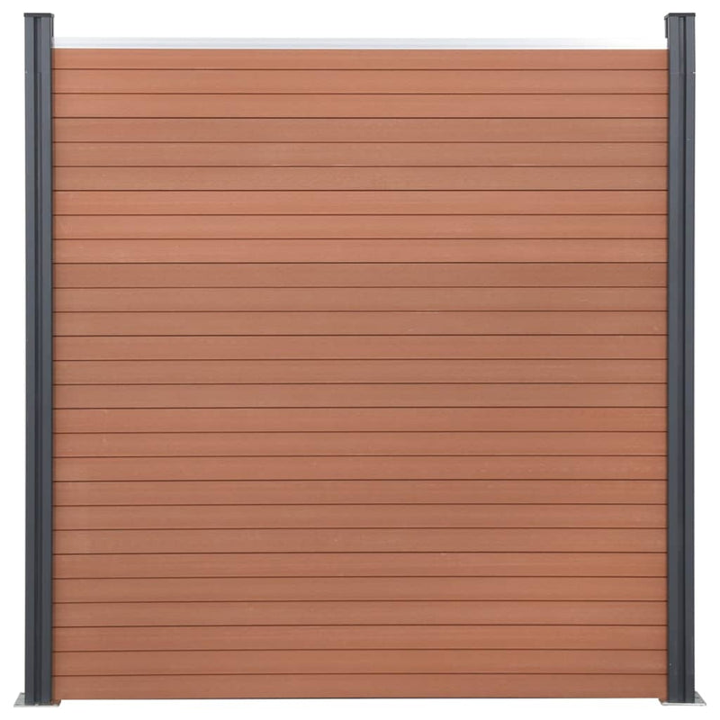 Afbeelding laden in galerijviewer, VidaXL Schuttingpaneelset 180x186 cm HKC bruin
