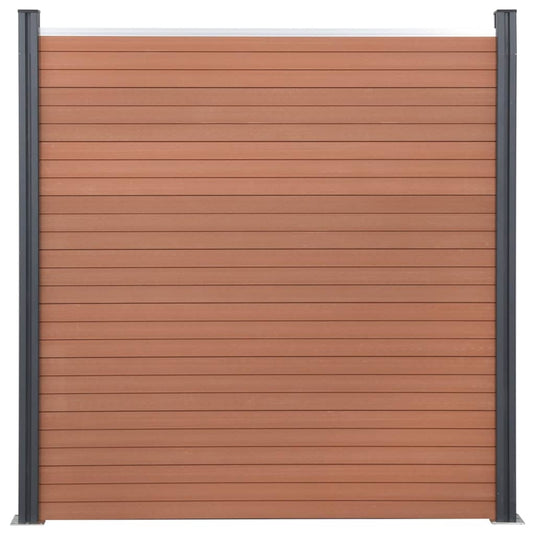 VidaXL Schuttingpaneelset 180x186 cm HKC bruin