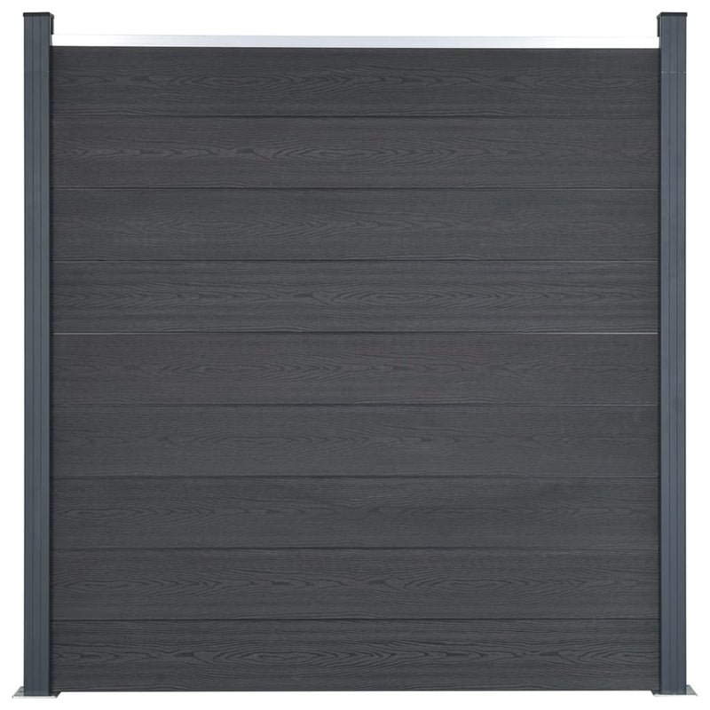 Afbeelding laden in galerijviewer, VidaXL Schuttingpaneelset 353x186 cm HKC grijs
