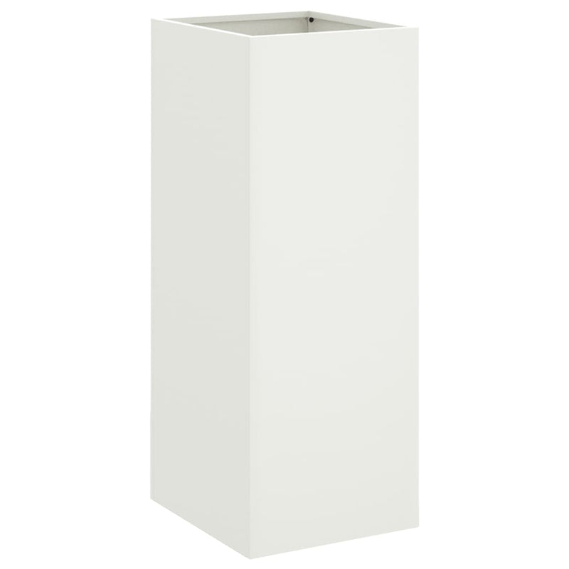 Afbeelding laden in galerijviewer, Vidaxl plantenbak 32x29x75 cm staal wit
