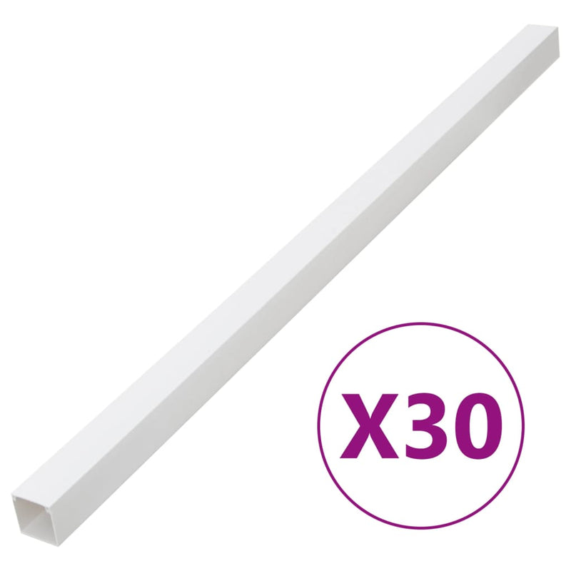 Afbeelding laden in galerijviewer, Vidaxl kabelgoot 60x60 mm 30 m pvc
