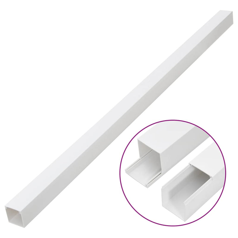 Afbeelding laden in galerijviewer, Vidaxl kabelgoot 60x60 mm 30 m pvc
