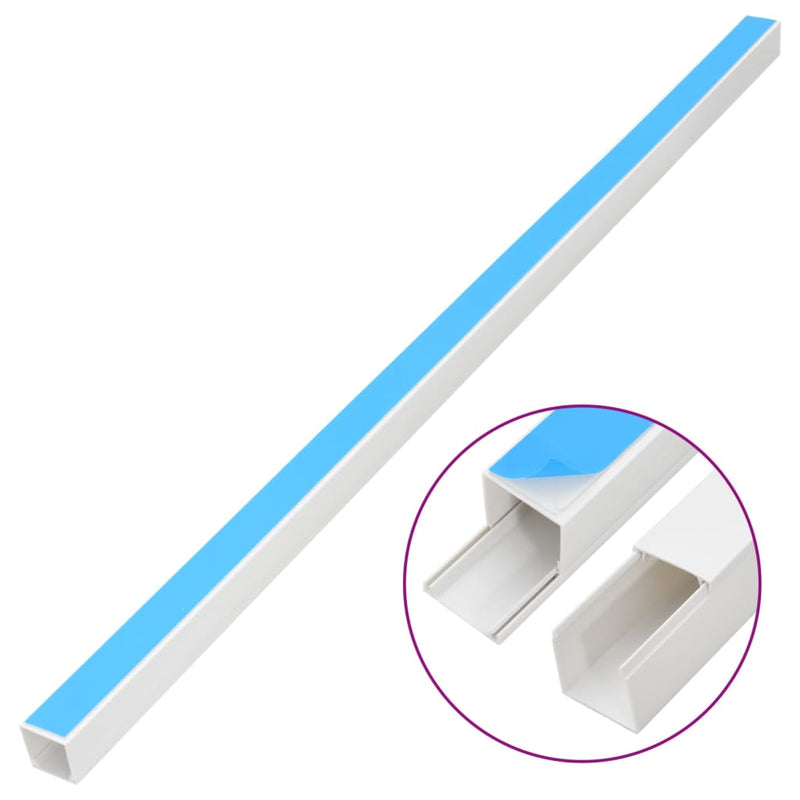 Afbeelding laden in galerijviewer, Vidaxl kabelgoot zelfklevend 20x10 mm 30 m pvc
