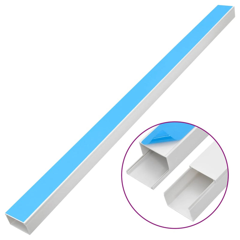 Afbeelding laden in galerijviewer, Vidaxl kabelgoot zelfklevend 50x25 mm 30 m pvc
