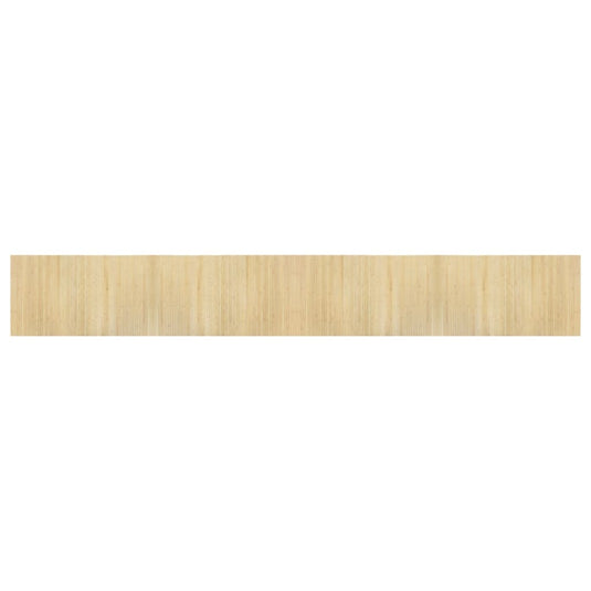 Vidaxl vloerkleed rechthoekig 60x400 cm bamboe lichtnaturel