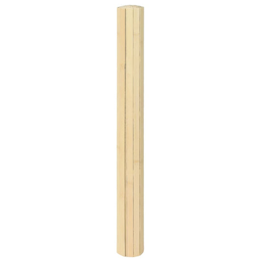 Vidaxl vloerkleed rechthoekig 70x200 cm bamboe lichtnaturel