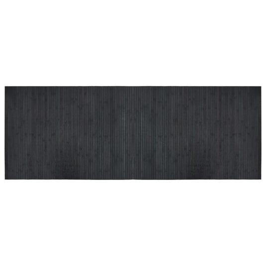 Vidaxl vloerkleed rechthoekig 70x200 cm bamboe grijs