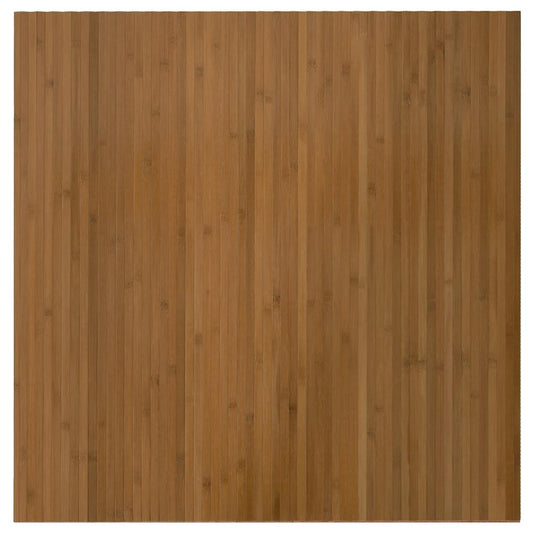 Vidaxl vloerkleed rechthoekig 100x100 cm bamboe bruin