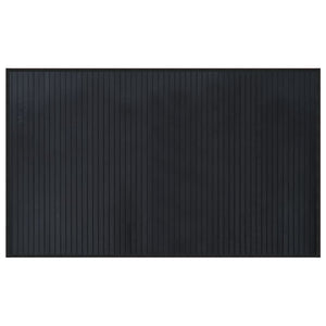 Vidaxl vloerkleed rechthoekig 60x100 cm bamboe zwart