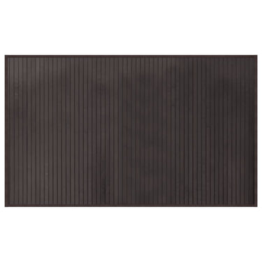 Vidaxl vloerkleed rechthoekig 60x100 cm bamboe donkerbruin