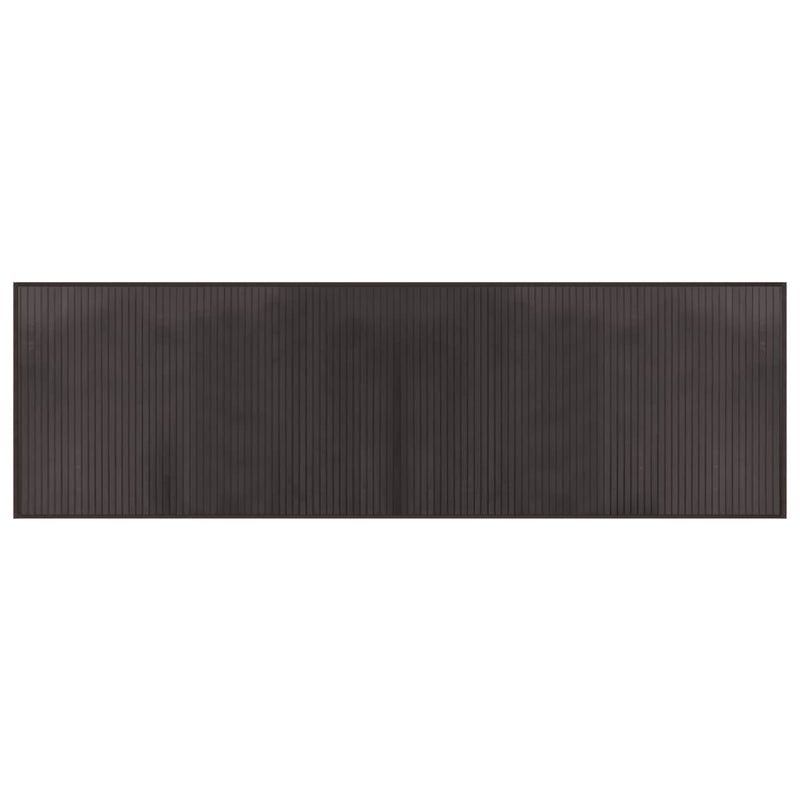 Afbeelding laden in galerijviewer, Vidaxl vloerkleed rechthoekig 60x200 cm bamboe donkerbruin
