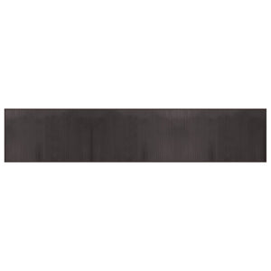 Vidaxl vloerkleed rechthoekig 60x300 cm bamboe donkerbruin