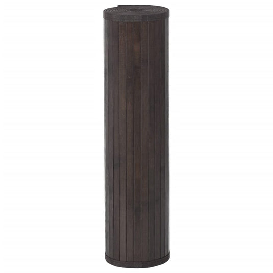 Vidaxl vloerkleed rechthoekig 60x300 cm bamboe donkerbruin