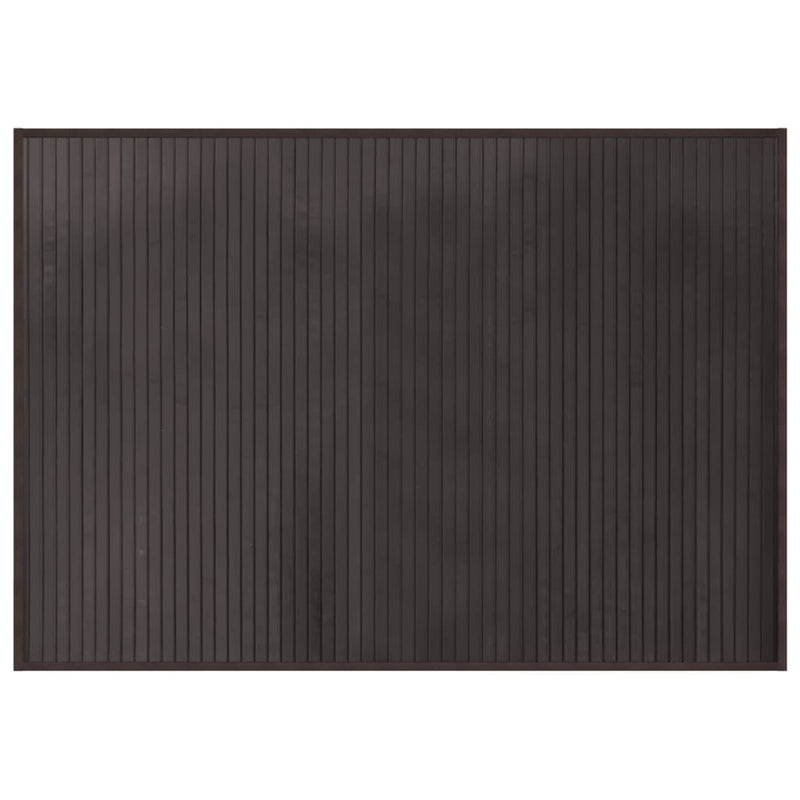 Afbeelding laden in galerijviewer, Vidaxl vloerkleed rechthoekig 70x100 cm bamboe donkerbruin
