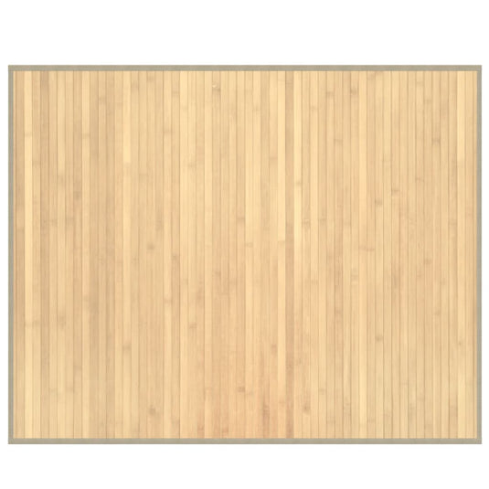 Vidaxl vloerkleed rechthoekig 80x100 cm bamboe lichtnaturel
