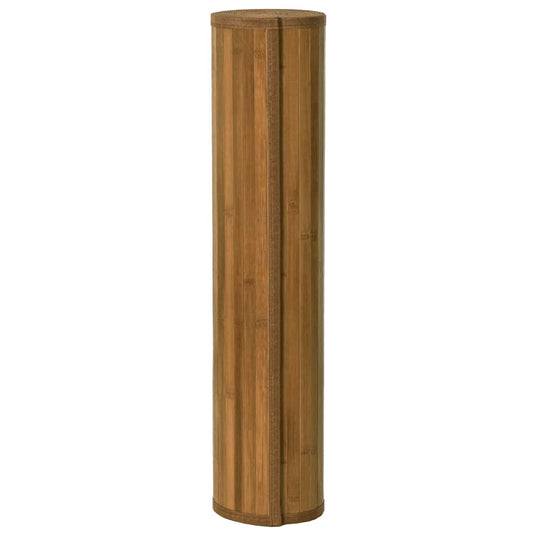 Vidaxl vloerkleed rechthoekig 80x200 cm bamboe bruin