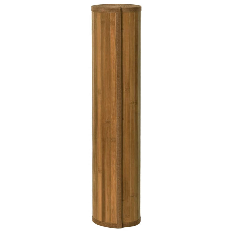Afbeelding laden in galerijviewer, Vidaxl vloerkleed rechthoekig 80x200 cm bamboe bruin

