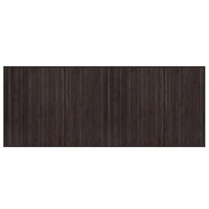 Vidaxl vloerkleed rechthoekig 80x200 cm bamboe donkerbruin