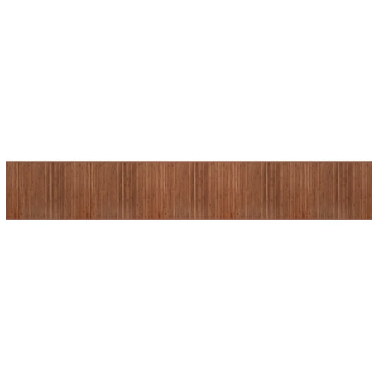 Vidaxl vloerkleed rechthoekig 80x500 cm bamboe bruin