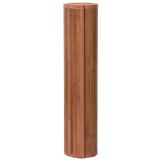 Vidaxl vloerkleed rechthoekig 80x500 cm bamboe bruin