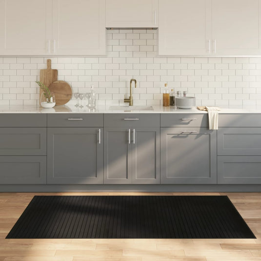 Vidaxl vloerkleed rechthoekig 100x200 cm bamboe zwart