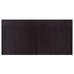 Vidaxl vloerkleed rechthoekig 100x200 cm bamboe donkerbruin
