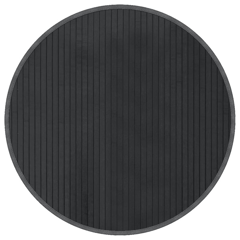Afbeelding laden in galerijviewer, Vidaxl vloerkleed rond 60 cm bamboe grijs
