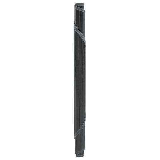Vidaxl vloerkleed rond 60 cm bamboe grijs