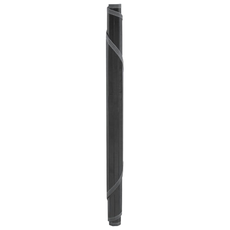 Afbeelding laden in galerijviewer, Vidaxl vloerkleed rond 60 cm bamboe grijs
