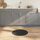 Vidaxl vloerkleed rond 60 cm bamboe grijs