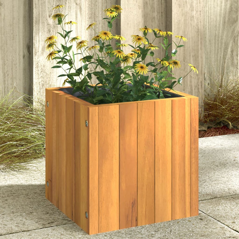 Afbeelding laden in galerijviewer, Vidaxl plantenbak 25x25x25 cm massief acaciahout
