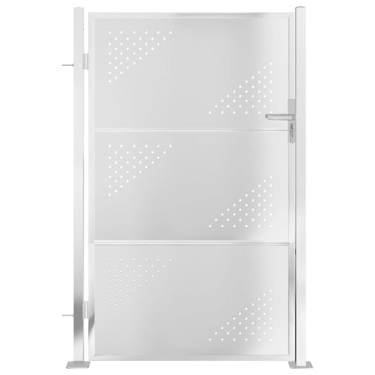 VidaXL Tuinpoort 100x125 cm roestvrij staal