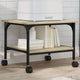 Vidaxl printerkastje 2-laags 50x40x38 cm bewerkt hout sonoma eiken