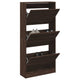 Vidaxl schoenenkast 60x21x125,5 cm bewerkt hout bruin eikenkleur