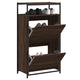 Vidaxl schoenenkast 60x34x112 cm bewerkt hout bruin eikenkleur