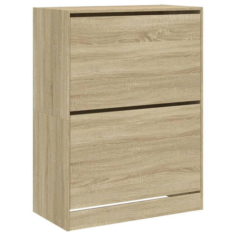 Afbeelding laden in galerijviewer, VidaXL Schoenenkast met 2 klaplades 80x42x108 cm sonoma eikenkleurig
