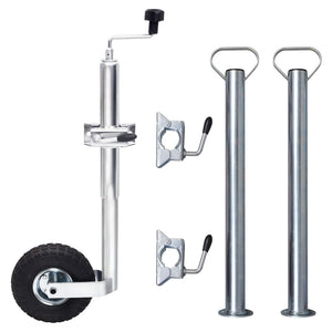 Vidaxl neuswiel met 2 staanders en 3 spanklemmen 48 mm