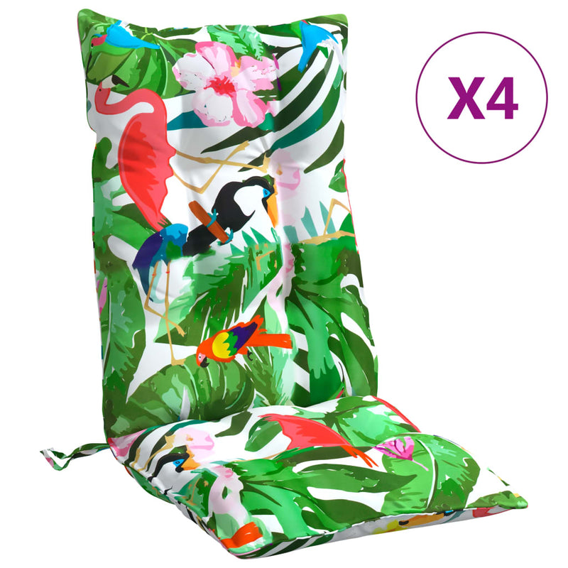 Afbeelding laden in galerijviewer, Vidaxl stoelkussens 4 st hoge rug oxford stof meerkleurig
