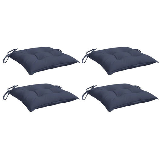 Vidaxl stoelkussens 4 st 50x50x7 cm oxford stof marineblauw