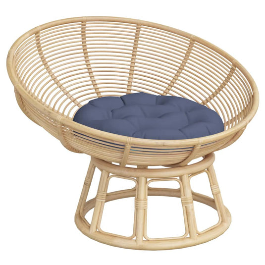 Vidaxl zitkussen rond ø 60x11 cm oxford stof marineblauw