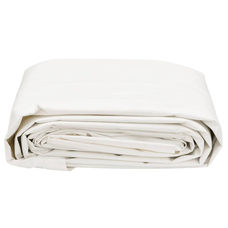 Afbeelding laden in galerijviewer, Vidaxl dekzeil 650 g m² 5x6 m wit
